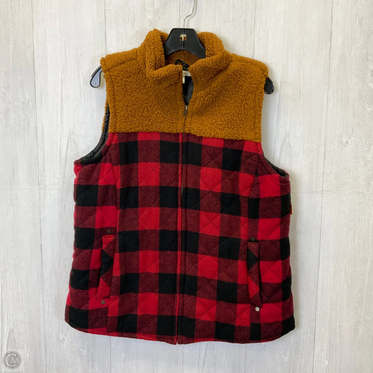 Vest Other By Maurices In Black & Red, Size: Xl