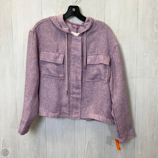 Jacket Shirt By Avec Les Filles In Purple, Size: M
