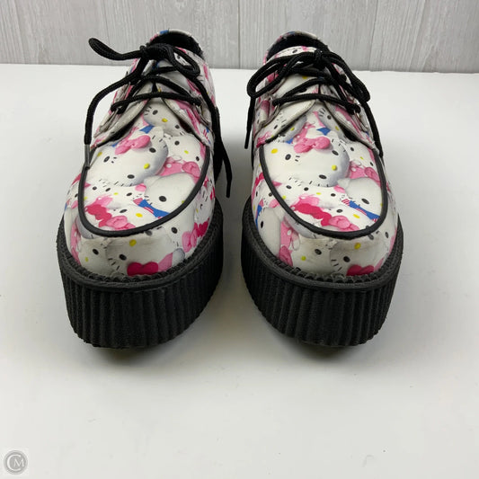 Shoes Heels Platform By Clothes Mentor In Black & White, Size: 10