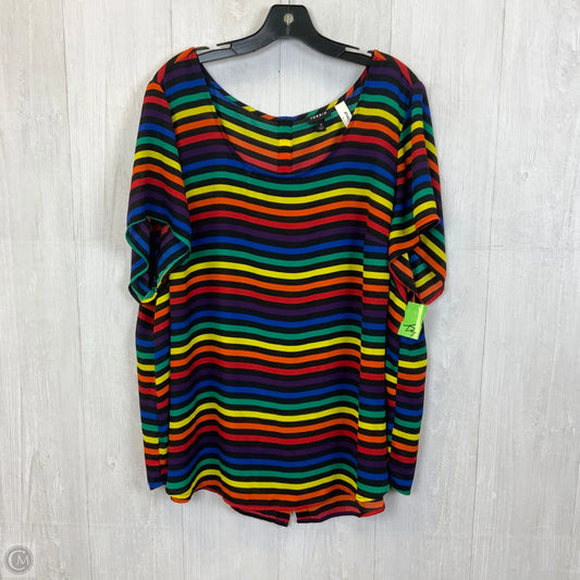 Top Short Sleeve By Torrid In Multi-colored, Size: 3x