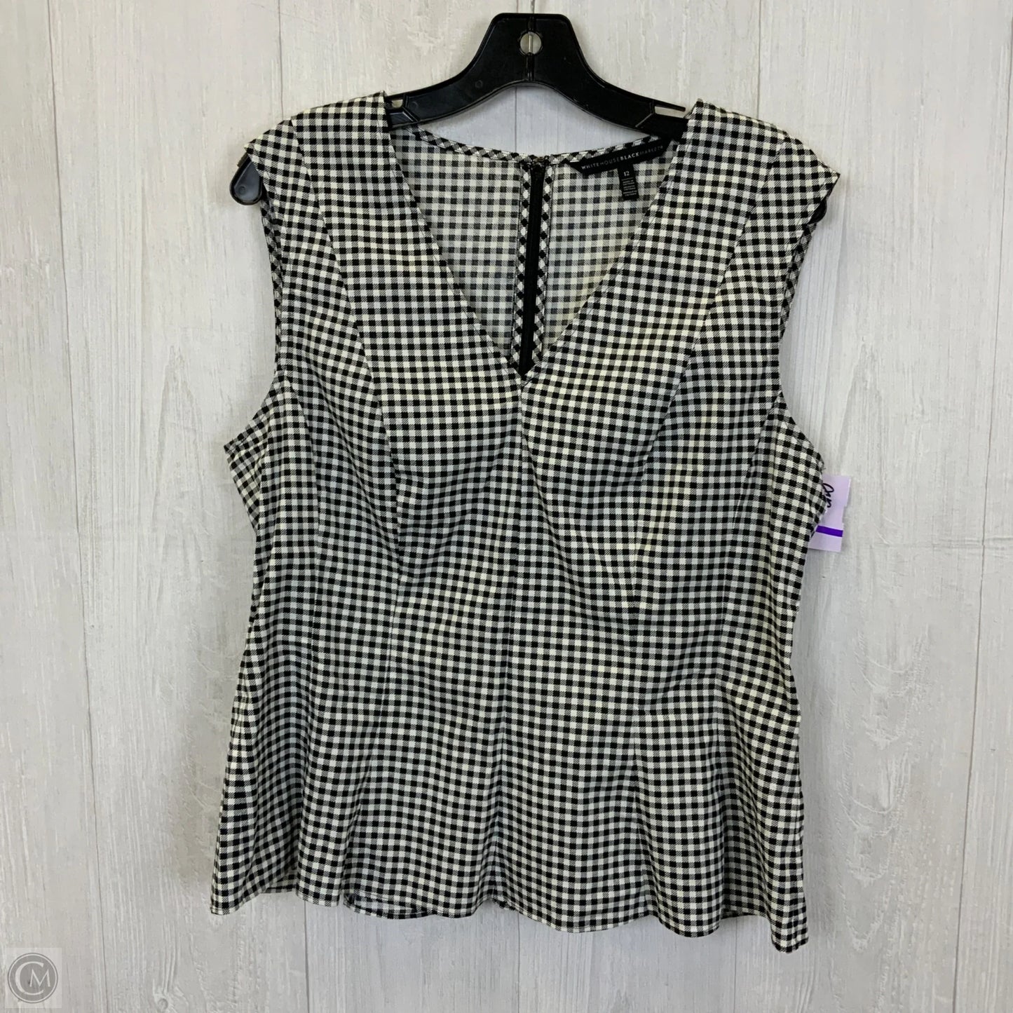Top Sleeveless By White House Black Market In Black & White, Size: L