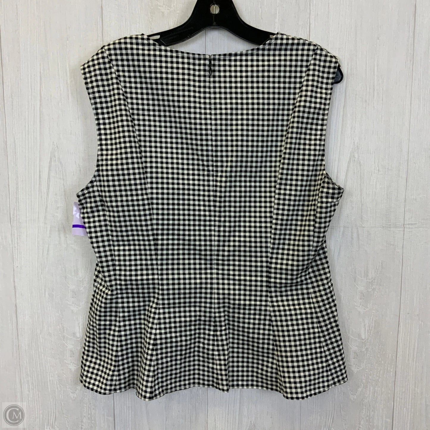 Top Sleeveless By White House Black Market In Black & White, Size: L