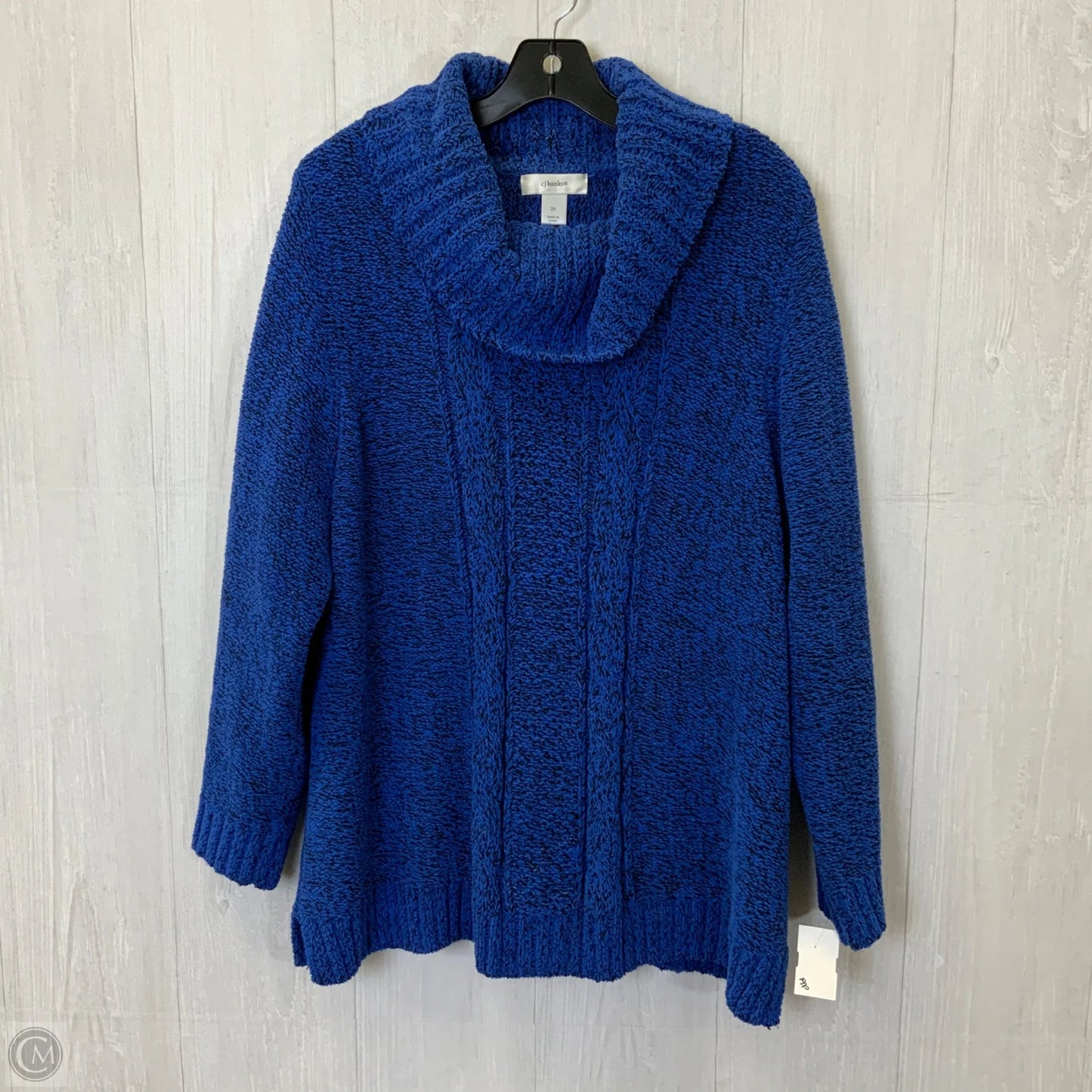 Sweater By Cj Banks In Blue, Size: 2x