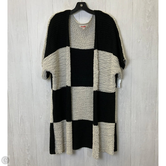 Cardigan By Clothes Mentor In Black & Cream, Size: S