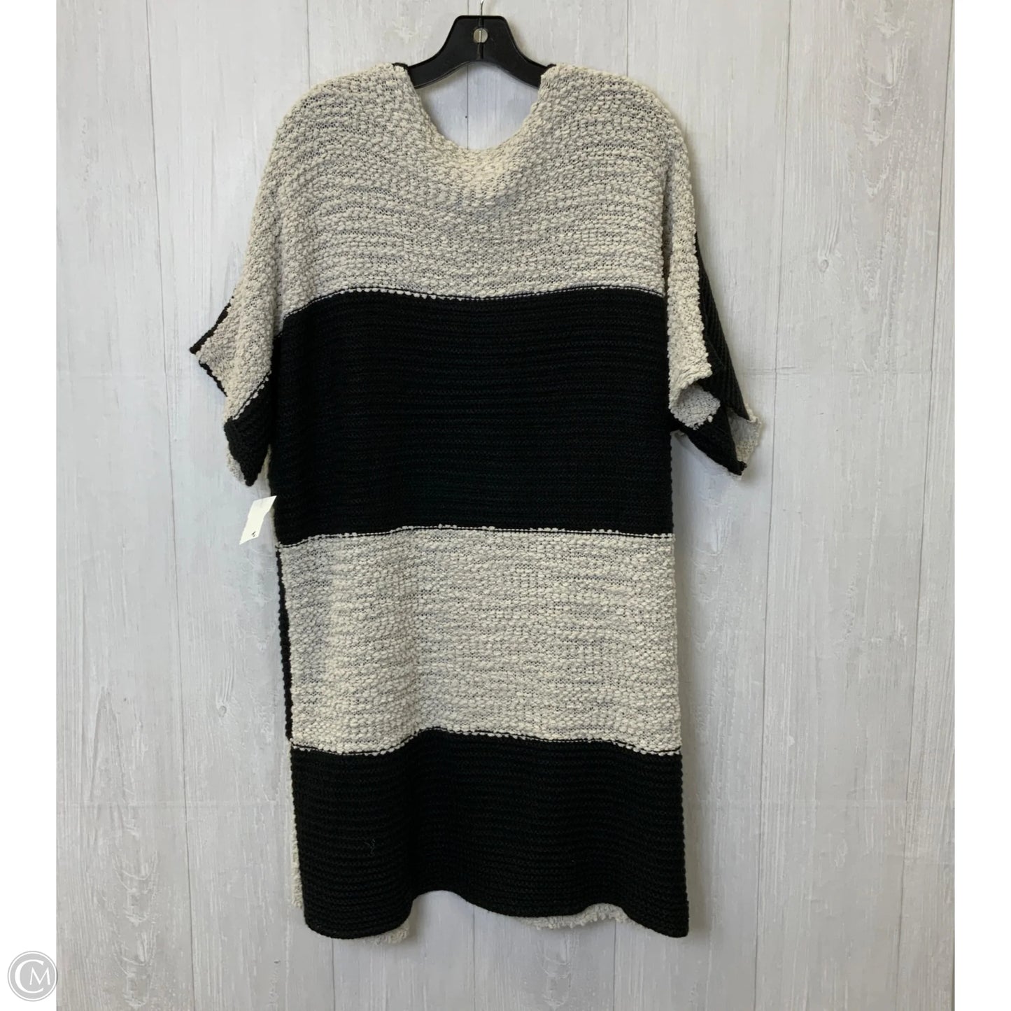 Cardigan By Clothes Mentor In Black & Cream, Size: S