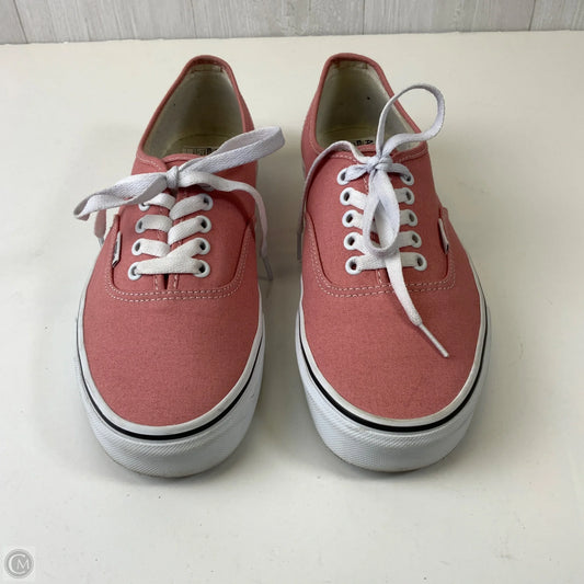 Shoes Flats By Vans In Pink, Size: 10.5