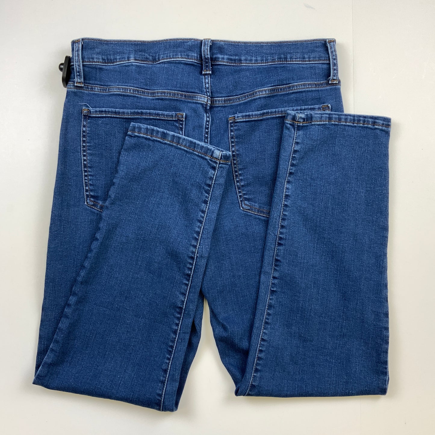 Jeans Straight By Banana Republic In Blue Denim, Size: 14