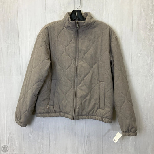 Jacket Puffer & Quilted By Avalanche In Taupe, Size: M