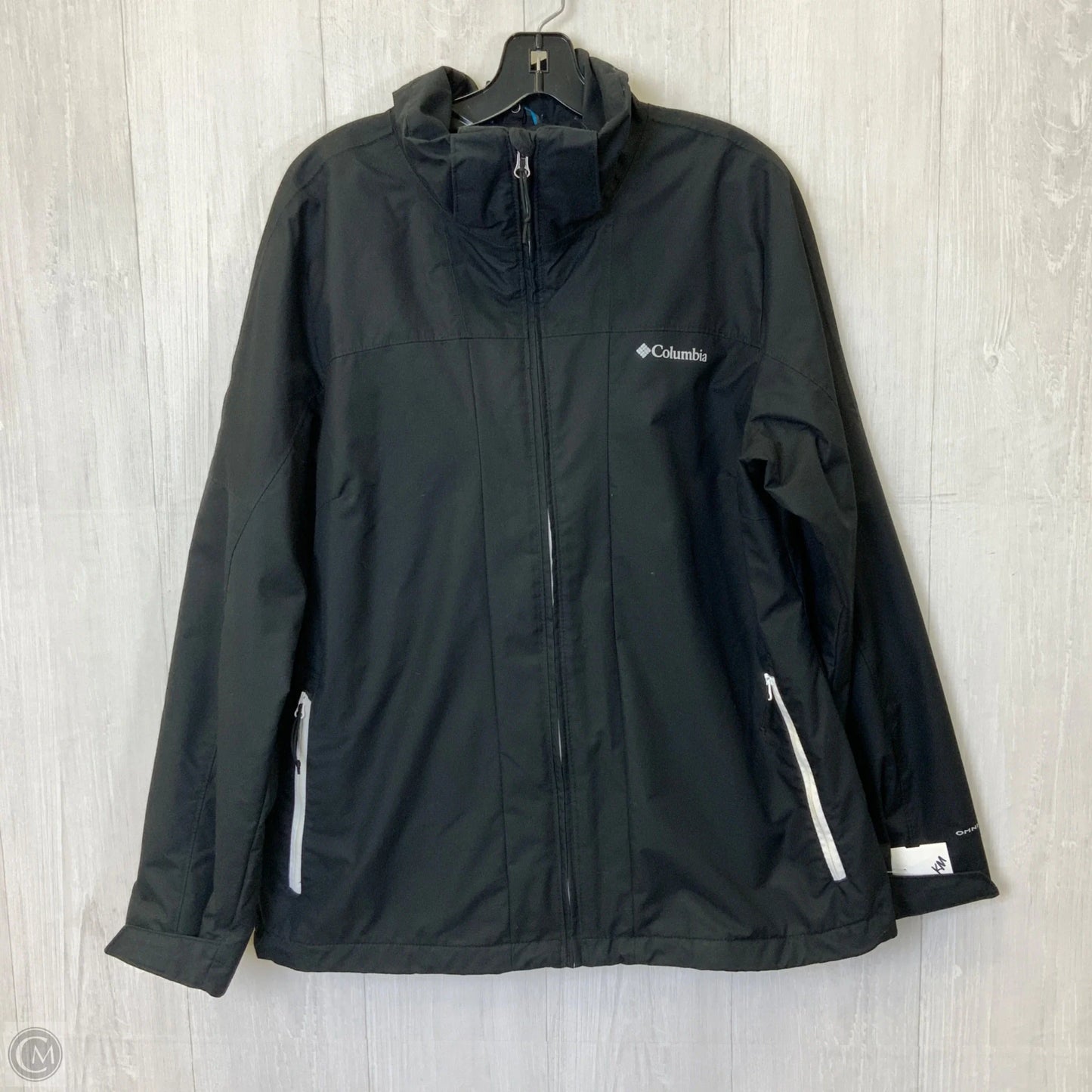 Jacket Windbreaker By Columbia In Black, Size: L