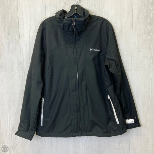 Jacket Windbreaker By Columbia In Black, Size: L