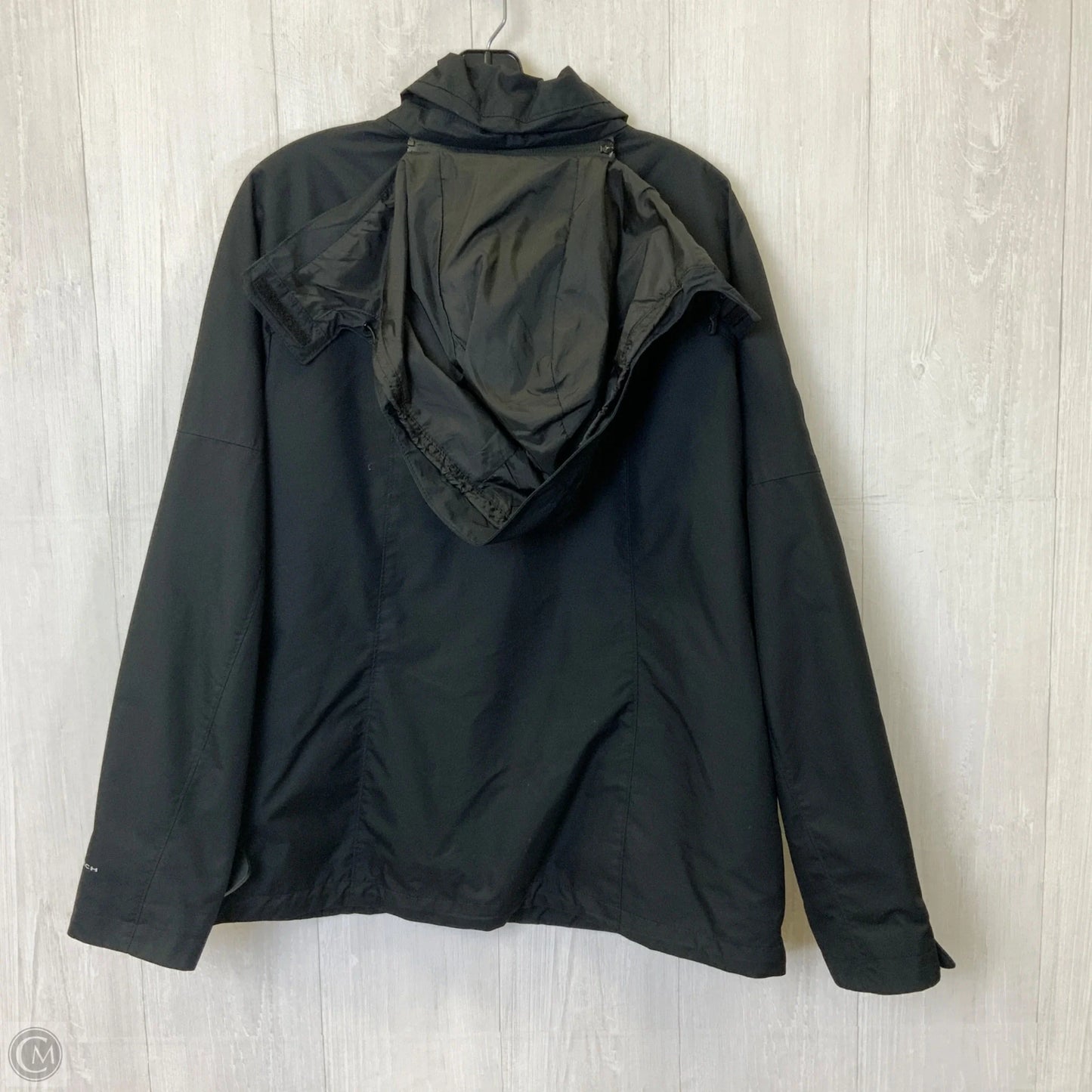 Jacket Windbreaker By Columbia In Black, Size: L