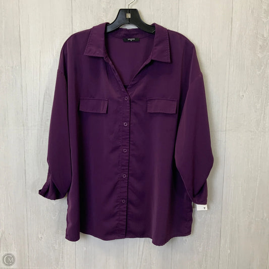 Top Long Sleeve By Clothes Mentor In Purple, Size: 2x