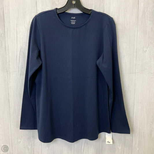Top Long Sleeve Basic By Pure Jill In Navy, Size: M