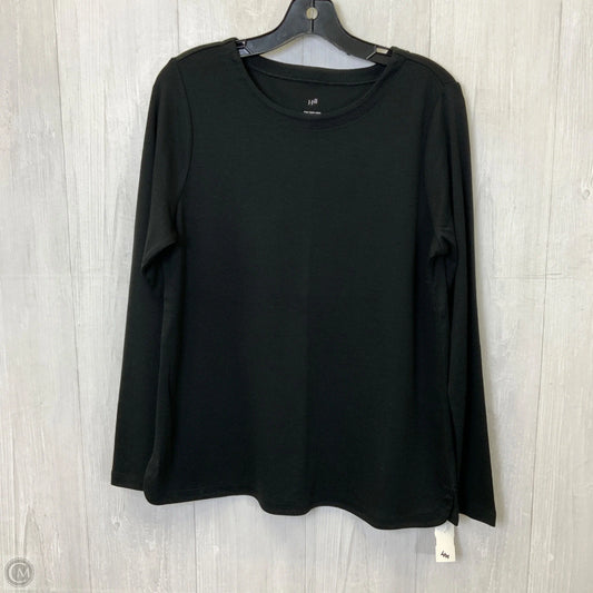 Top Long Sleeve Basic By J. Jill In Black, Size: M