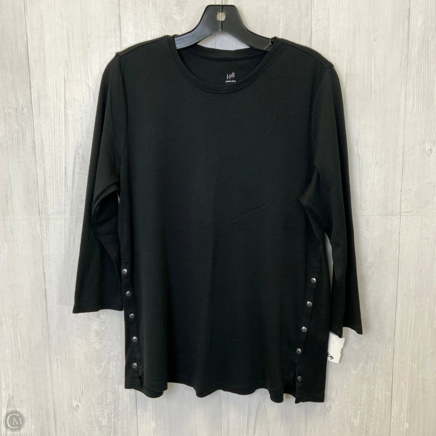 Top Long Sleeve By J. Jill In Black, Size: M