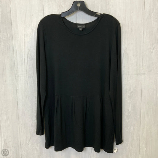 Top Long Sleeve By J. Jill In Black, Size: M
