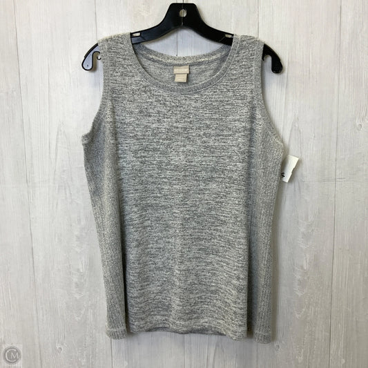 Top Sleeveless By Zenergy By Chicos In Grey, Size: M