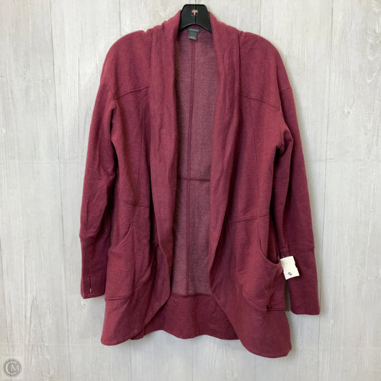 Cardigan By Eddie Bauer In Maroon, Size: L