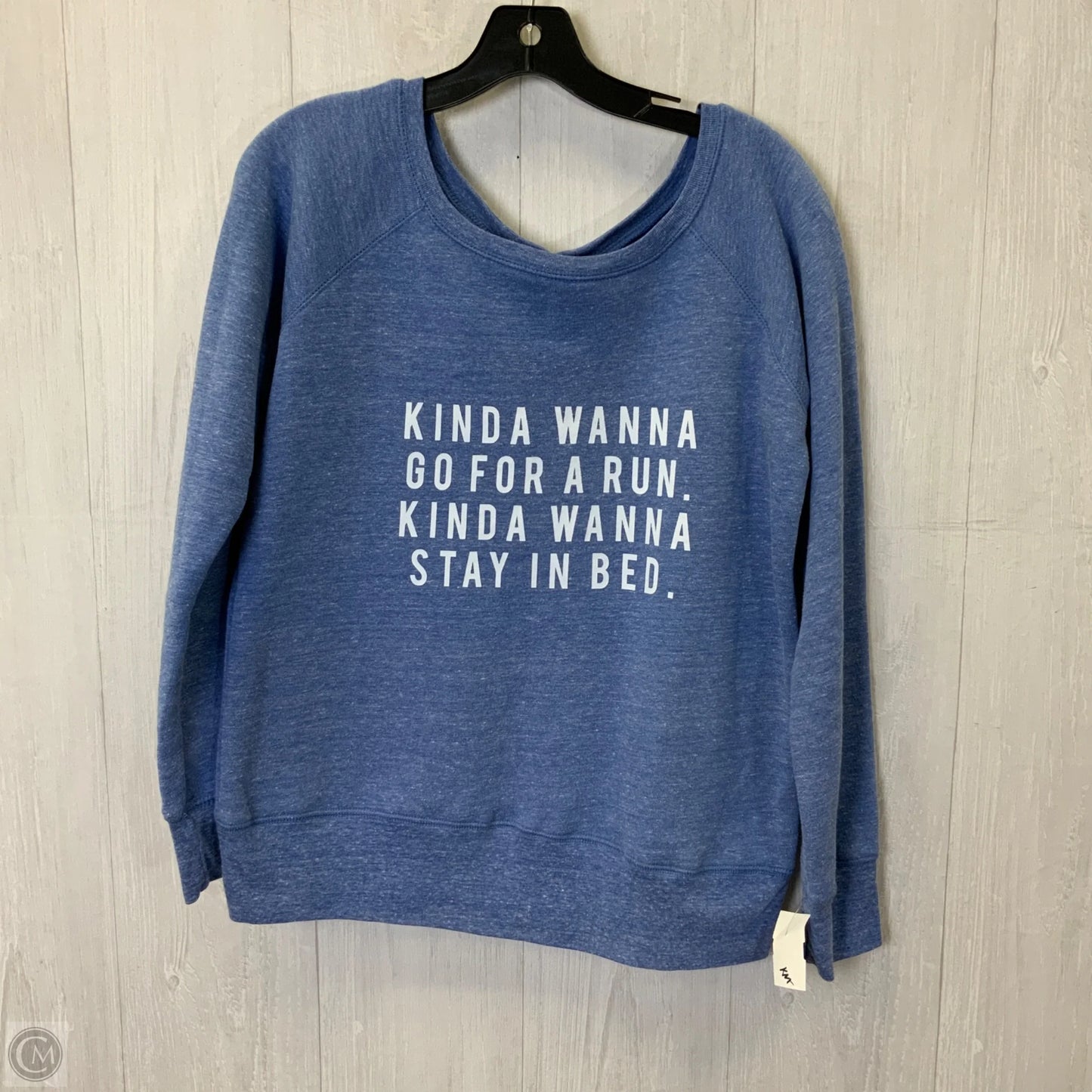 Top Long Sleeve By Clothes Mentor In Blue, Size: L