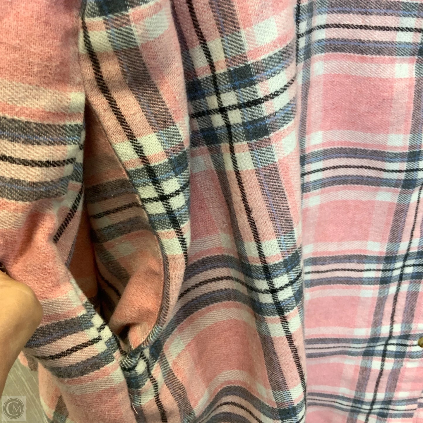 Tunic Long Sleeve By Clothes Mentor In Plaid Pattern, Size: 3x