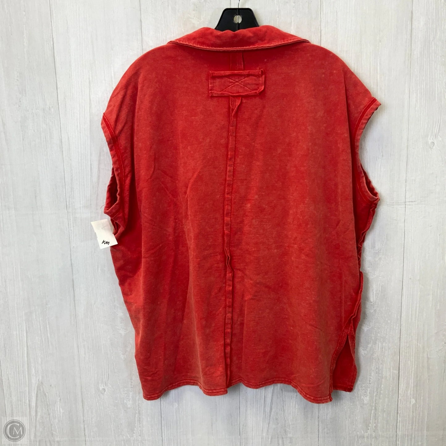 Top Short Sleeve By White Birch In Red, Size: M
