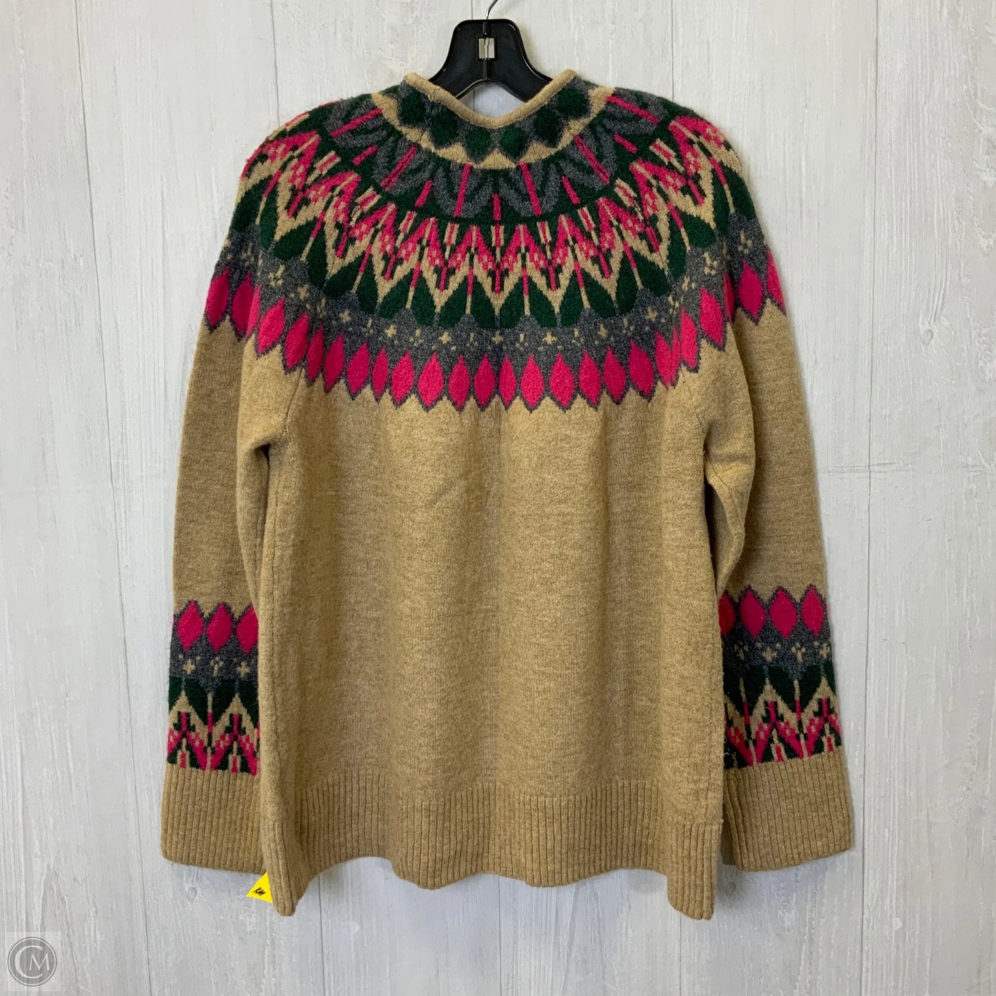 Sweater By Cece In Pink & Tan, Size: L