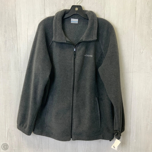 Jacket Fleece By Columbia In Grey, Size: 1x