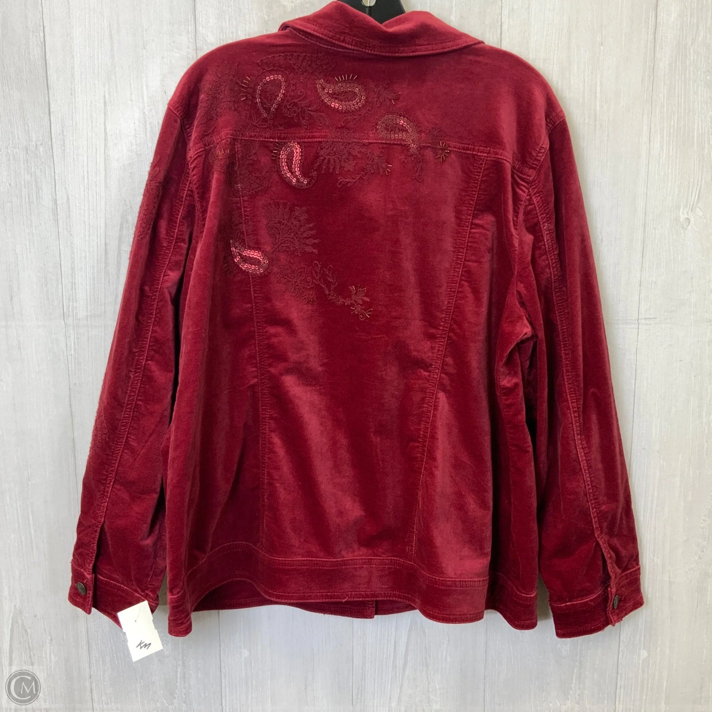 Jacket Other By Chicos In Red, Size: Xl
