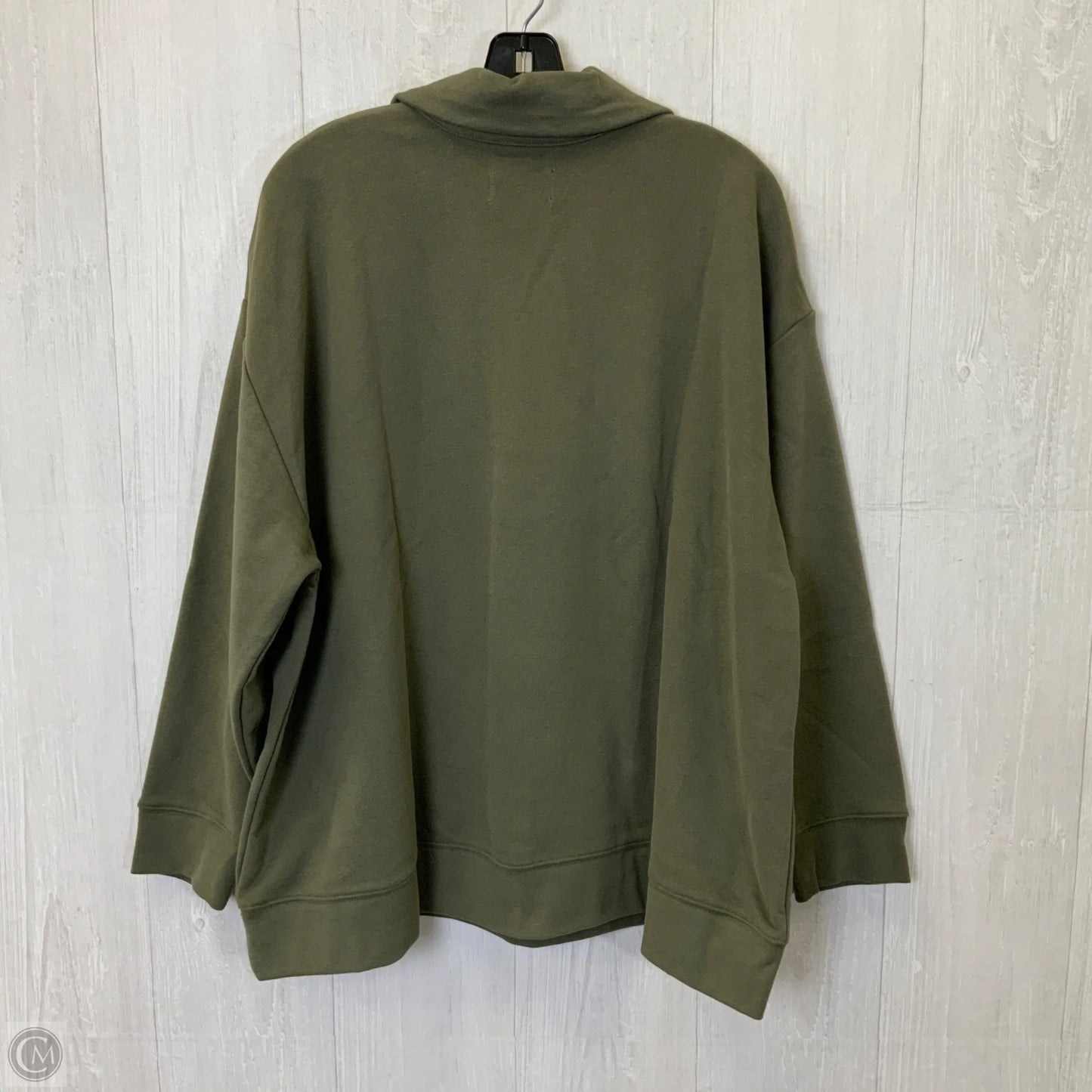 Top Long Sleeve By Lands End In Green, Size: 2x