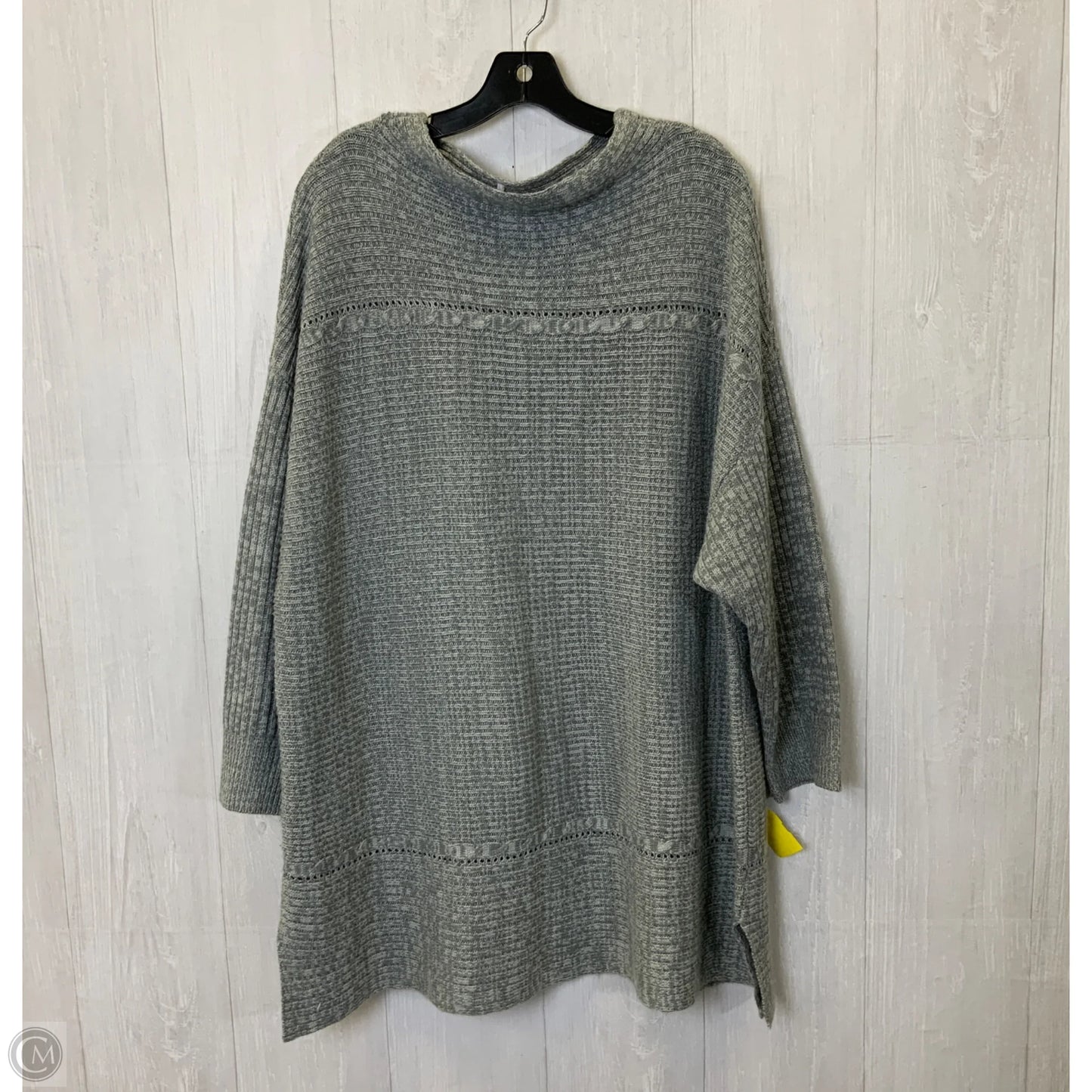 Sweater By Clothes Mentor In Grey, Size: 3x