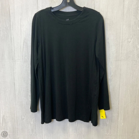 Tunic Long Sleeve By J. Jill In Black, Size: S