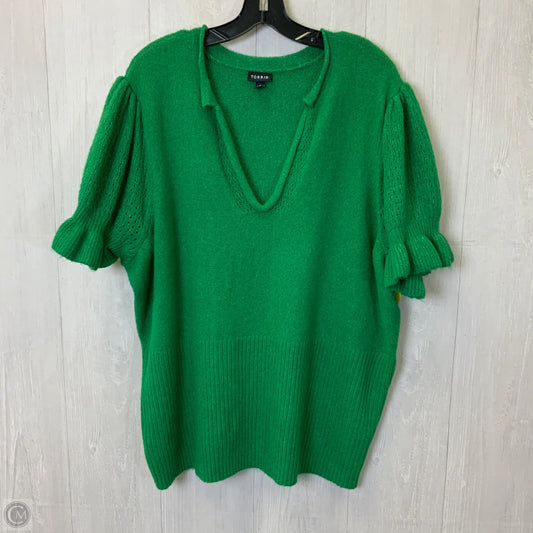 Sweater Short Sleeve By Torrid In Green, Size: 4x