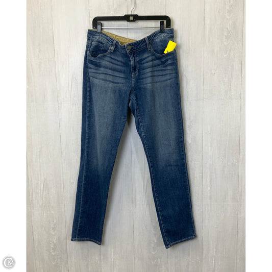 Jeans Straight By Paige In Blue Denim, Size: 12