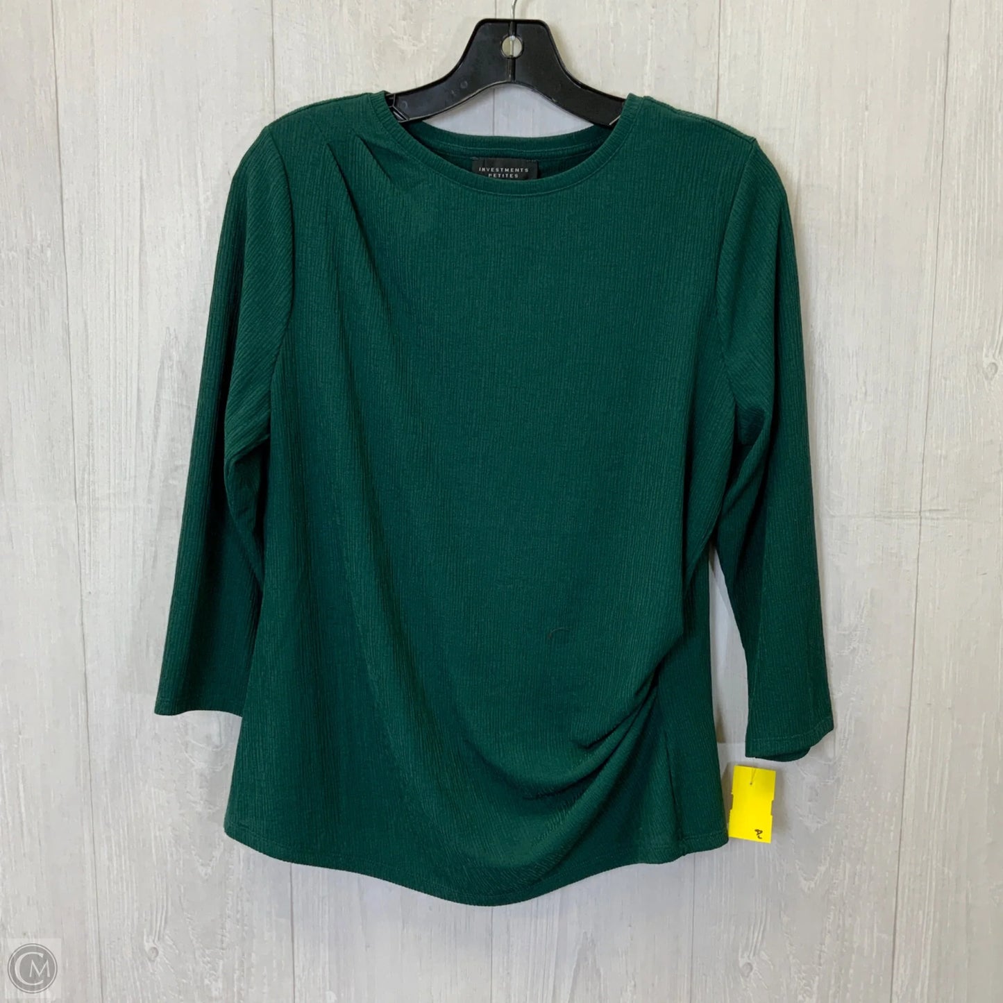 Top Long Sleeve By Investments In Green, Size: Lp