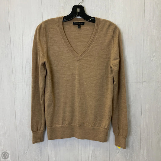 Top Long Sleeve By Banana Republic In Tan, Size: M