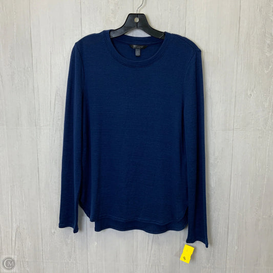 Top Long Sleeve Basic By Banana Republic In Blue, Size: M