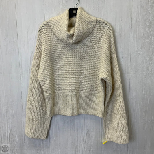 Sweater By Express In Cream, Size: L