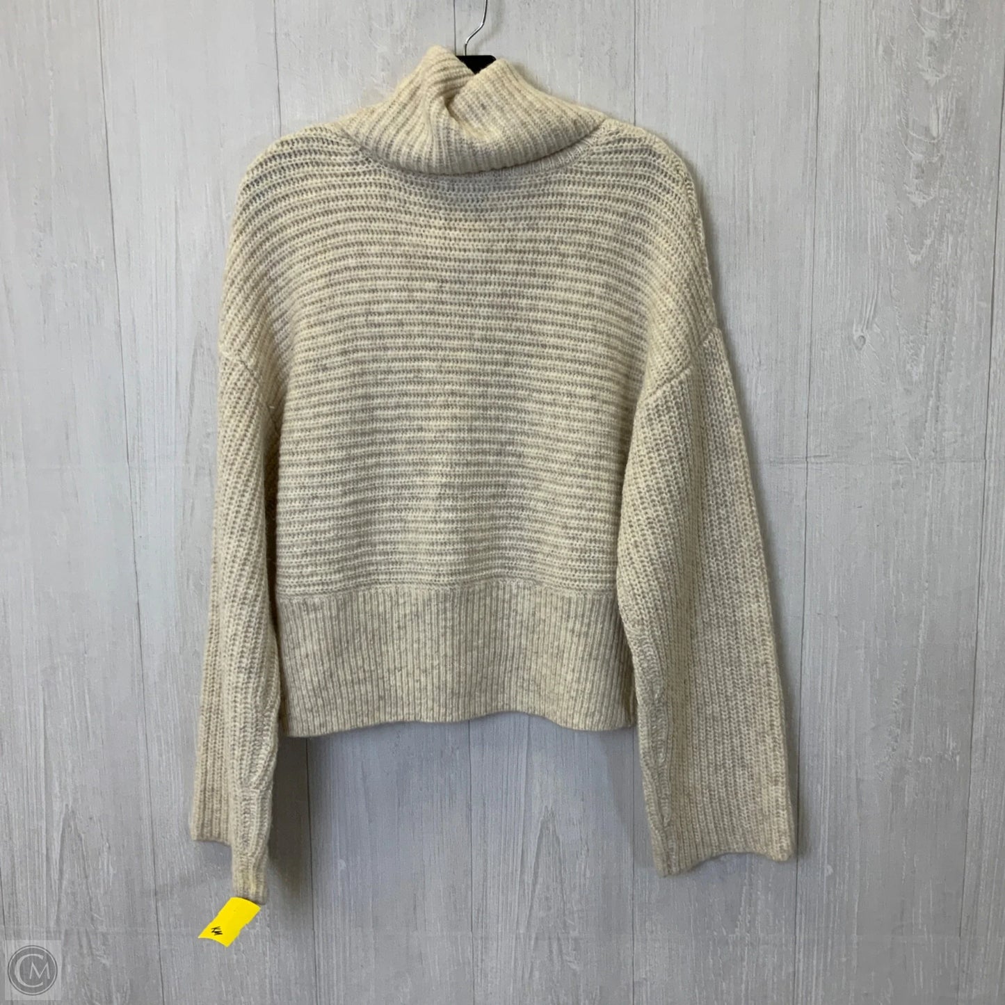 Sweater By Express In Cream, Size: L