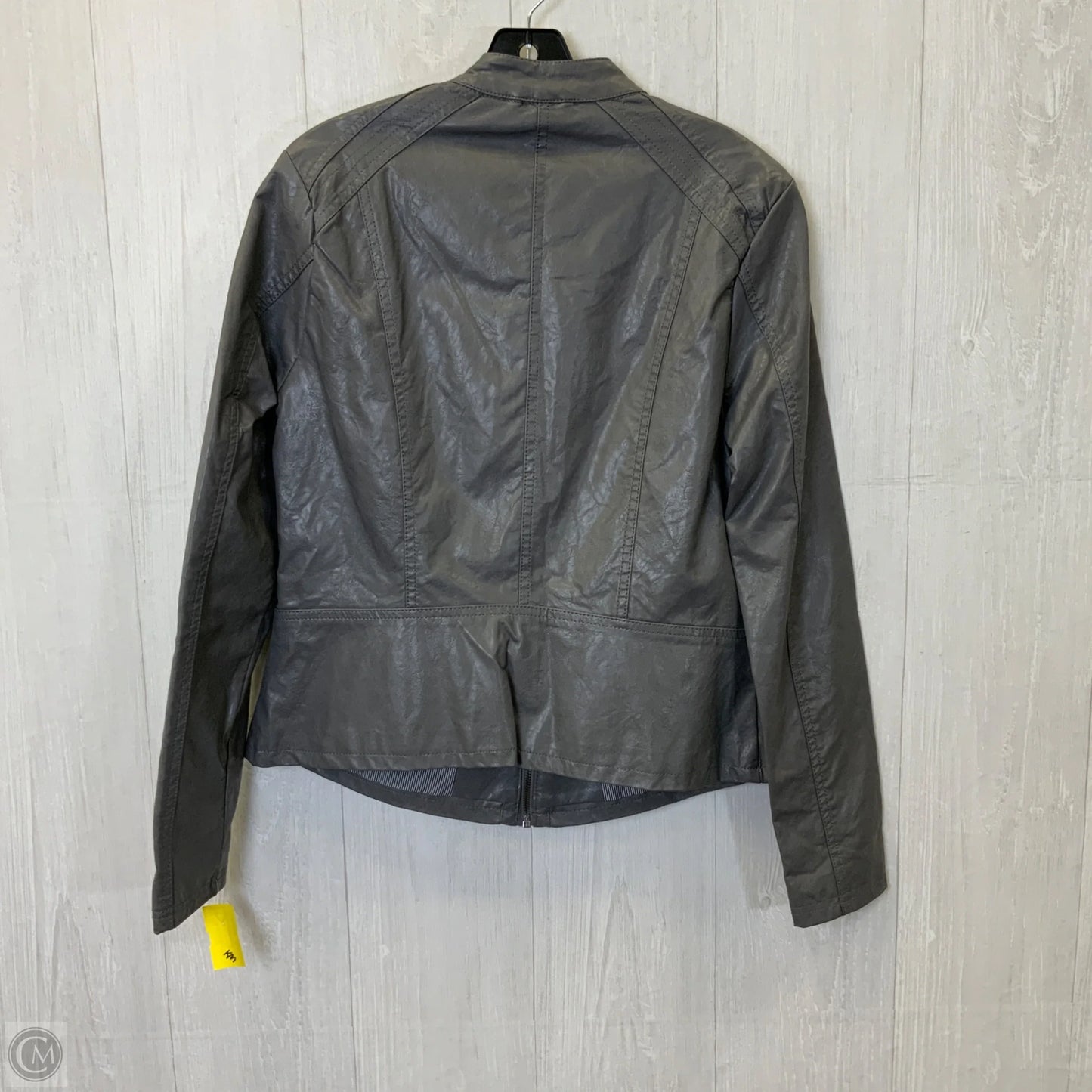 Jacket Moto By Jou Jou In Grey, Size: L