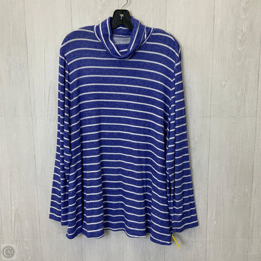 Top Long Sleeve By Lane Bryant In Striped Pattern, Size: 3x