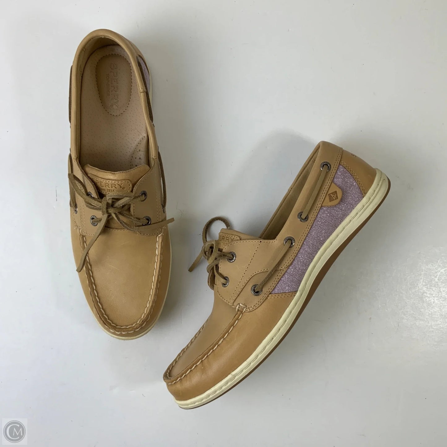 Shoes Flats By Sperry In Brown & Purple, Size: 12