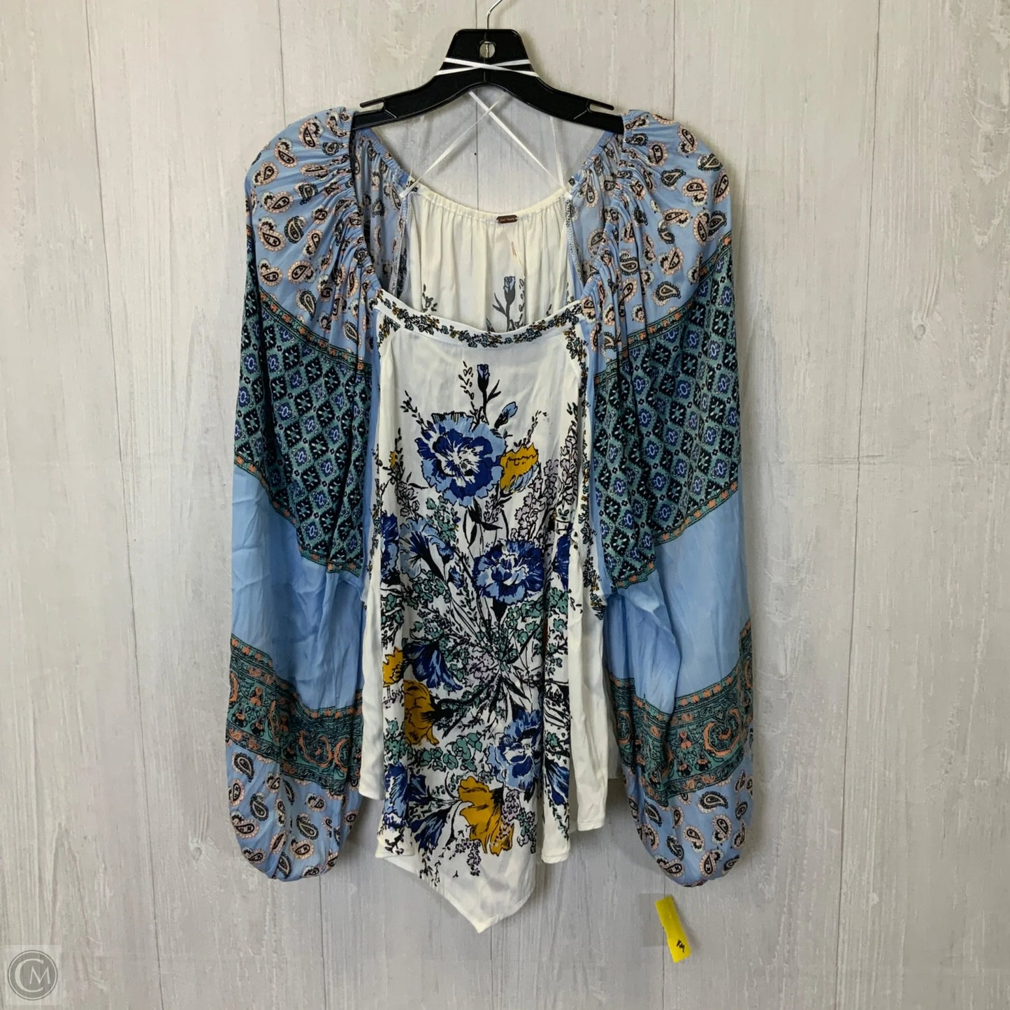 Blouse Long Sleeve By Free People In Multi-colored, Size: S