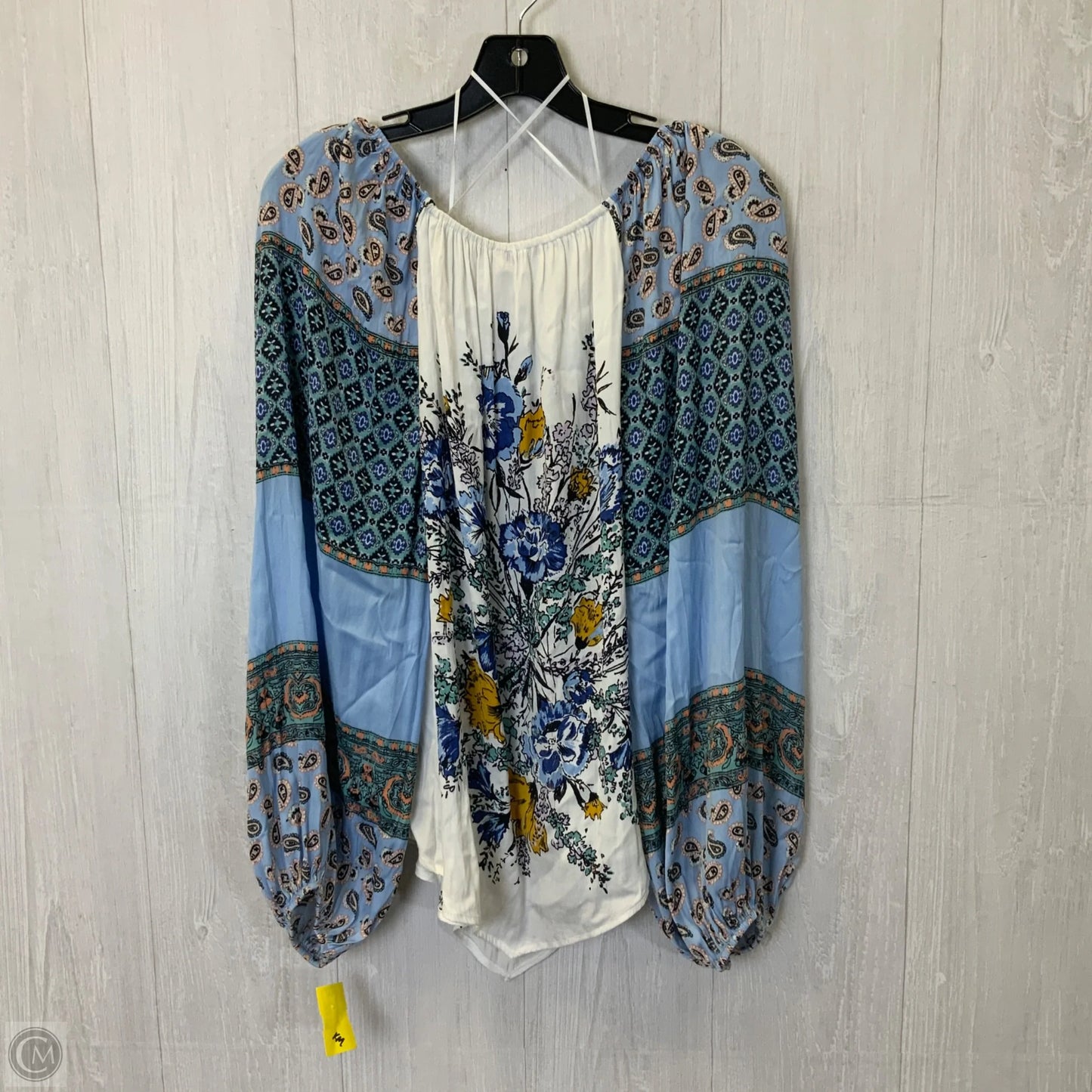 Blouse Long Sleeve By Free People In Multi-colored, Size: S