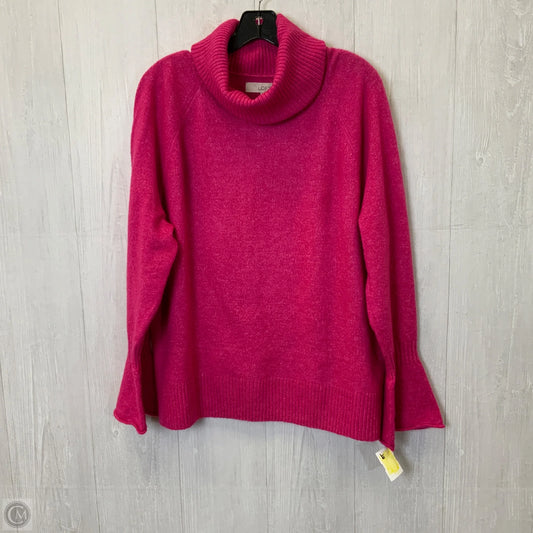 Sweater By Loft In Pink, Size: Xl