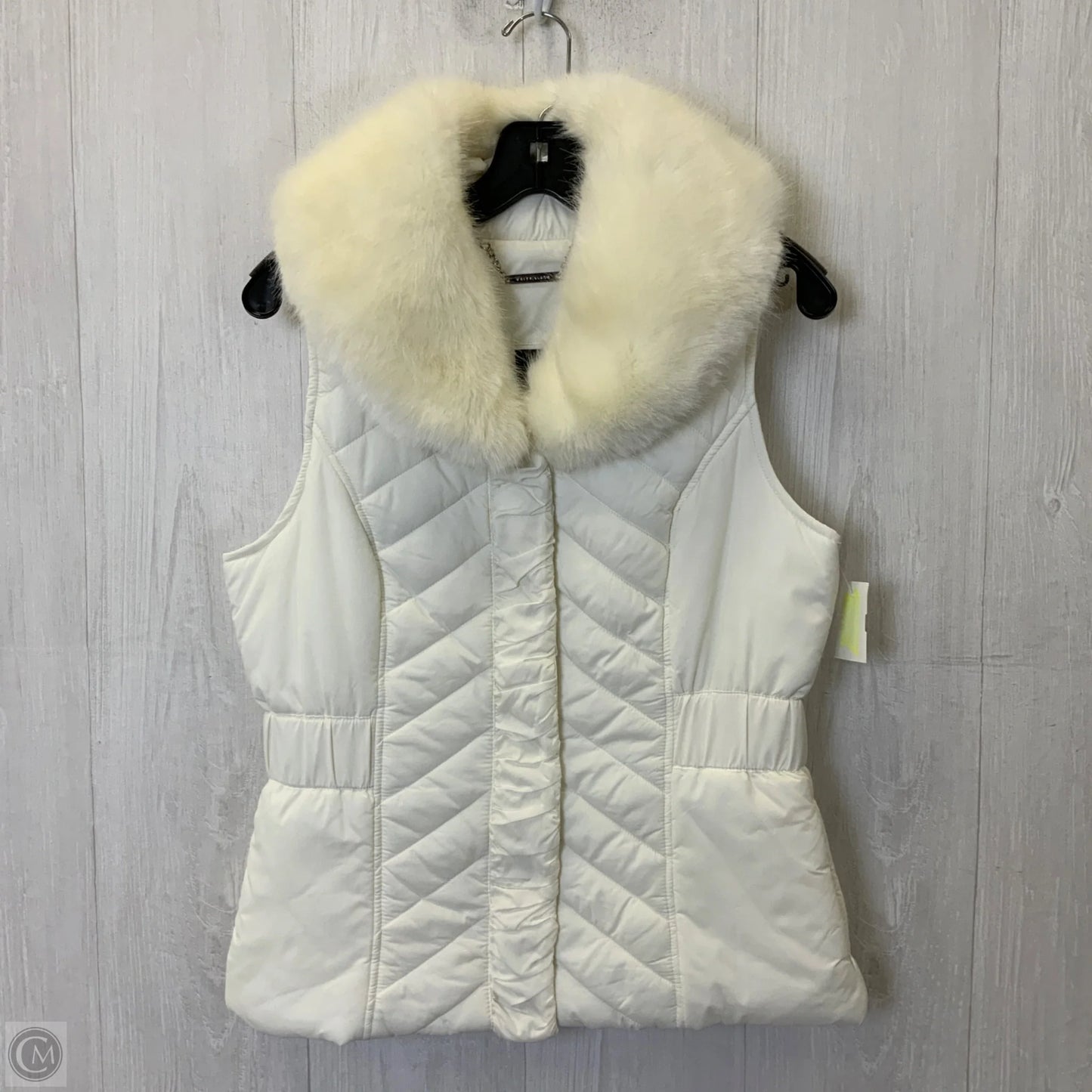 Vest Puffer & Quilted By White House Black Market In Cream, Size: M