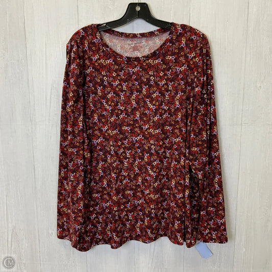 Top Long Sleeve By Lane Bryant In Floral Print, Size: 4x