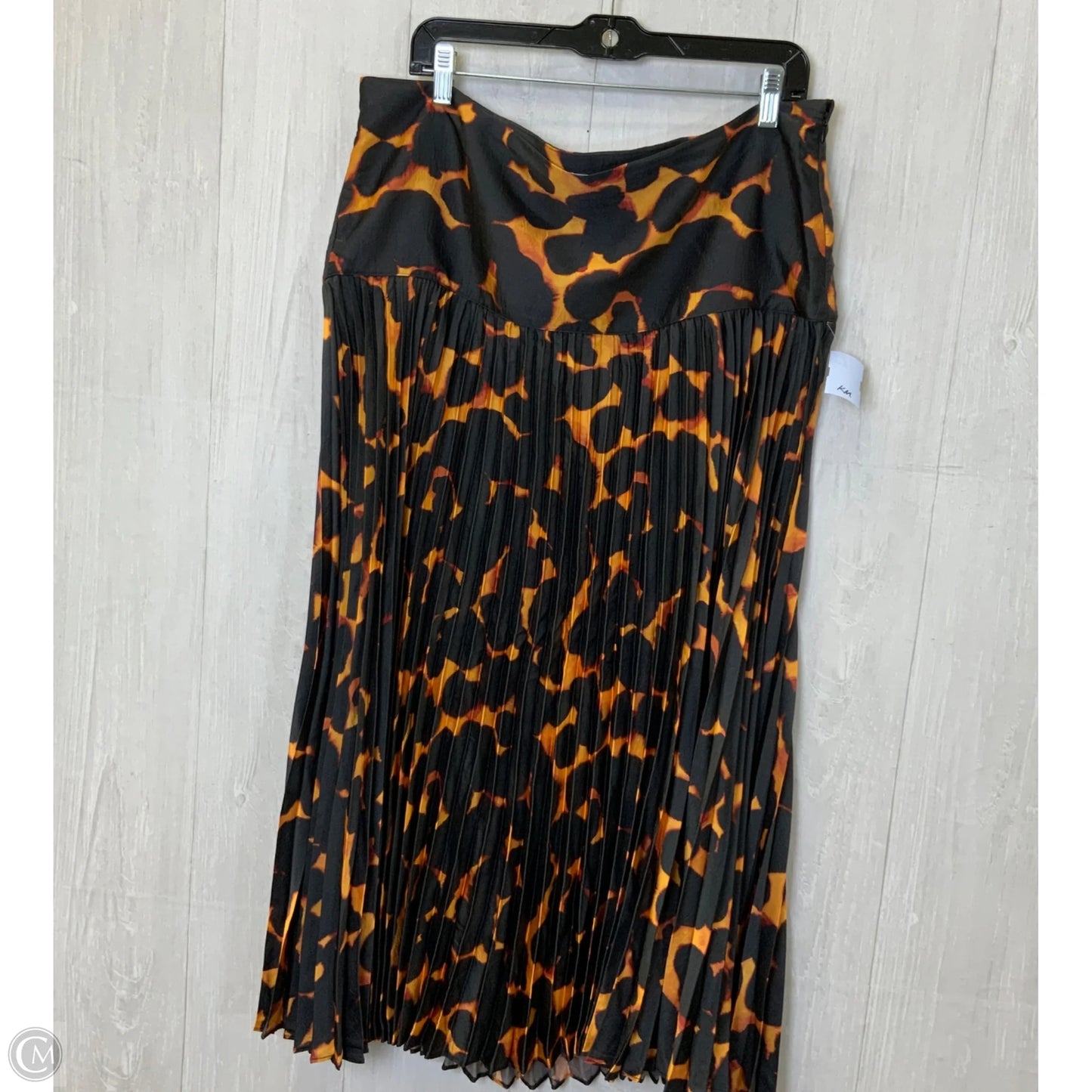 Skirt Midi By Future Collective In Tortoise Shell Print, Size: L