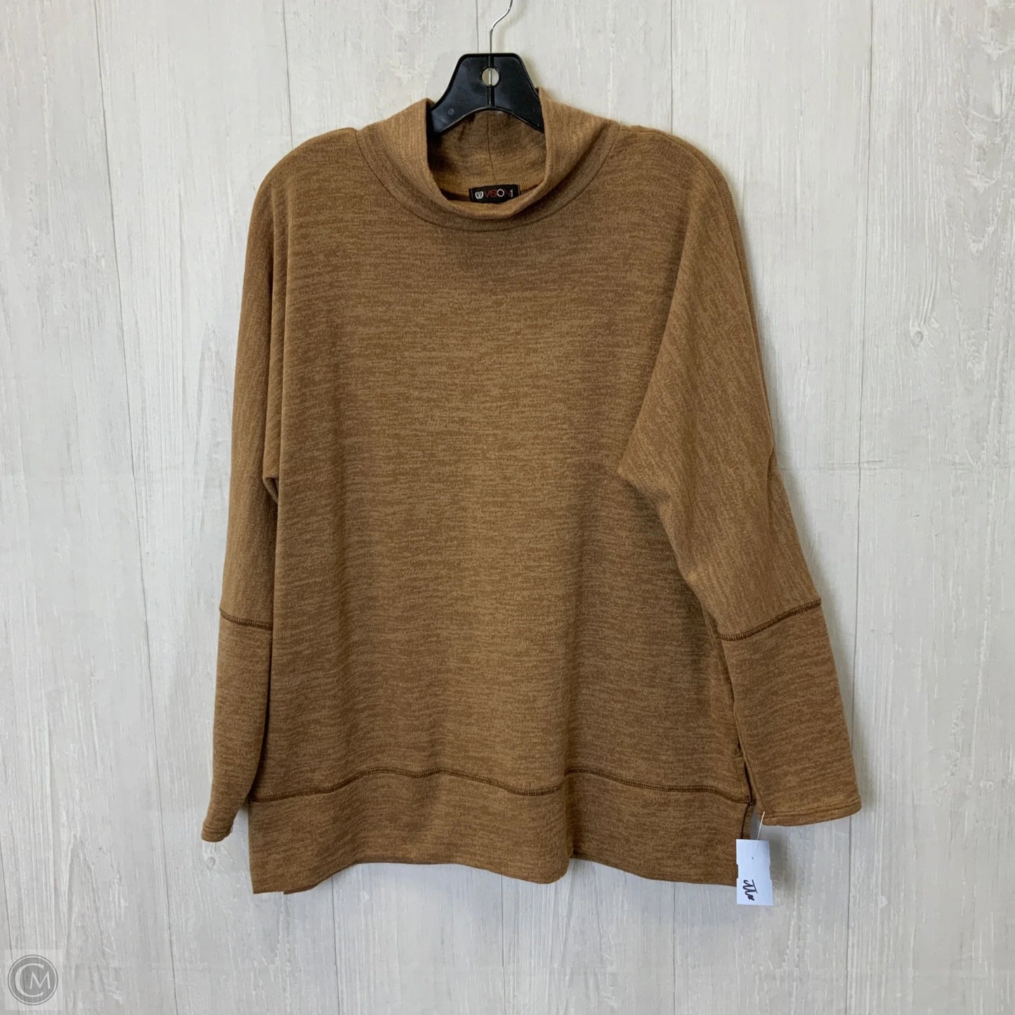 Top Long Sleeve By Clothes Mentor In Brown, Size: L