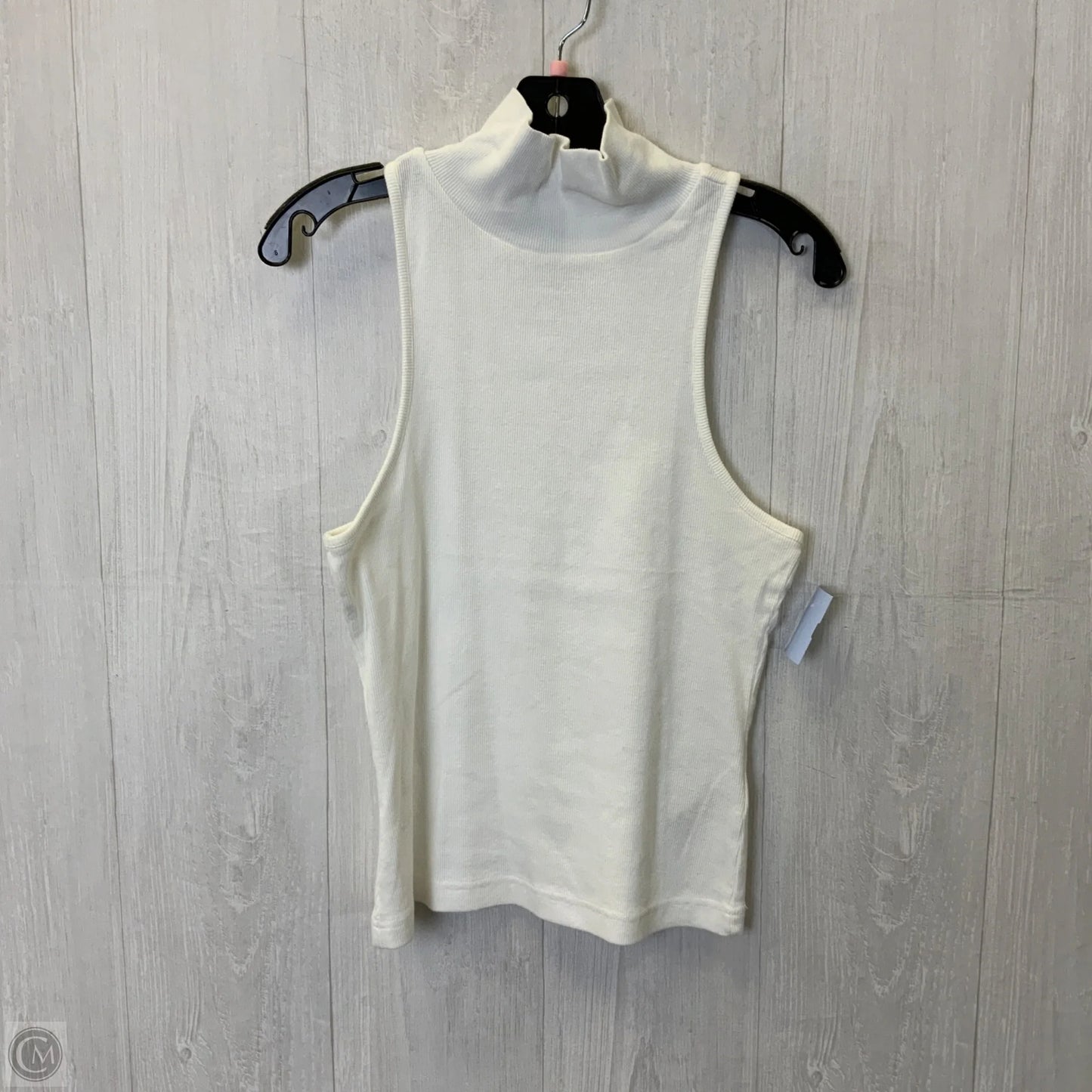 Top Sleeveless Basic By Maeve In White, Size: L