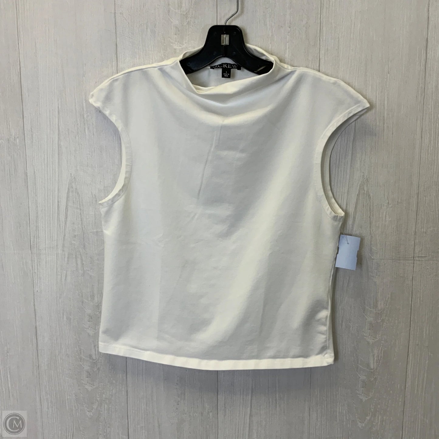 Top Sleeveless Basic By J. Crew In White, Size: L